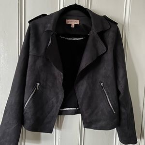 Philosophy Suede Bomber Jacket